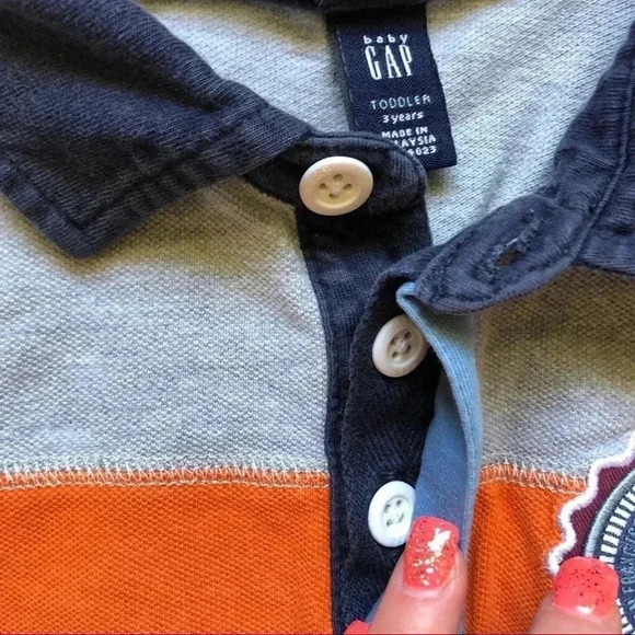 GAP Long Sleeved Collared Toddler  Shirt Size 3T - Picture 8 of 14